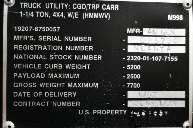 Hummer-M998-HMMWV-AM-General-Pickup-1987-12