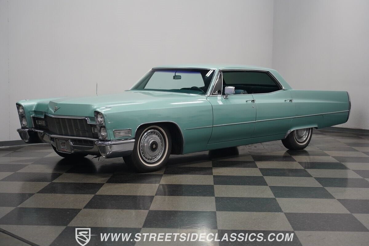 Cadillac-DeVille-1968-Green-Green-63577-6