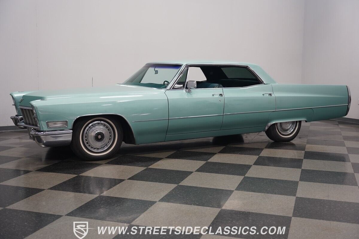 Cadillac-DeVille-1968-Green-Green-63577-7