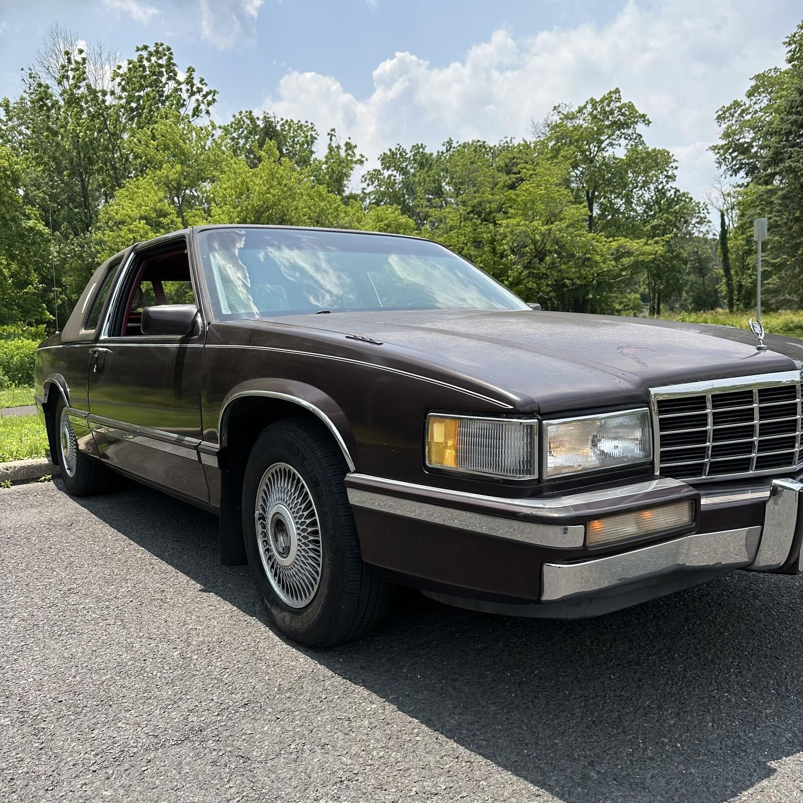 Cadillac-DeVille-Coupe-1993-Burgundy-Red-54911-11