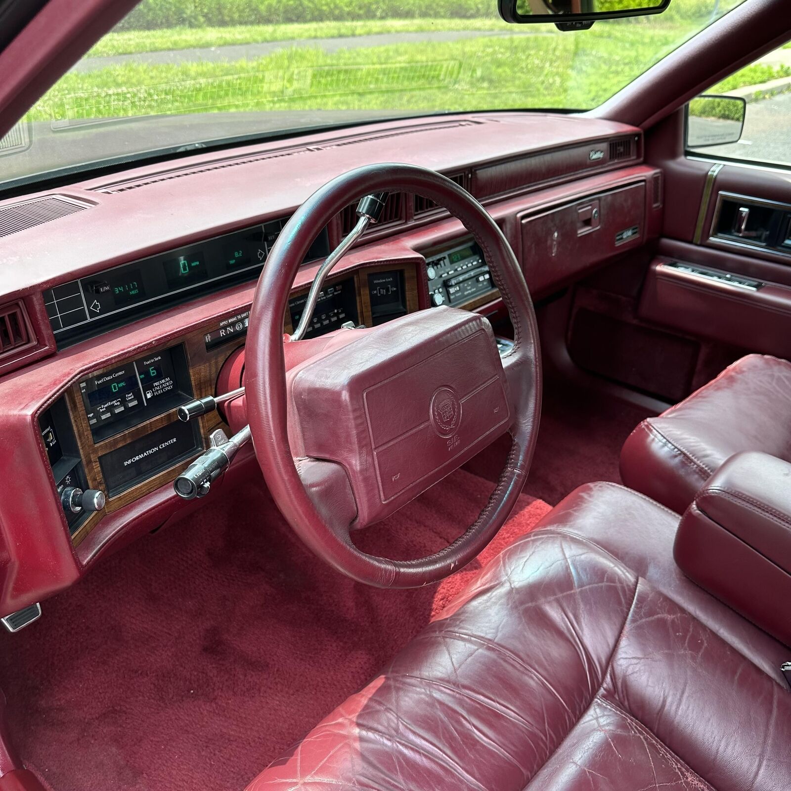 Cadillac-DeVille-Coupe-1993-Burgundy-Red-54911-20