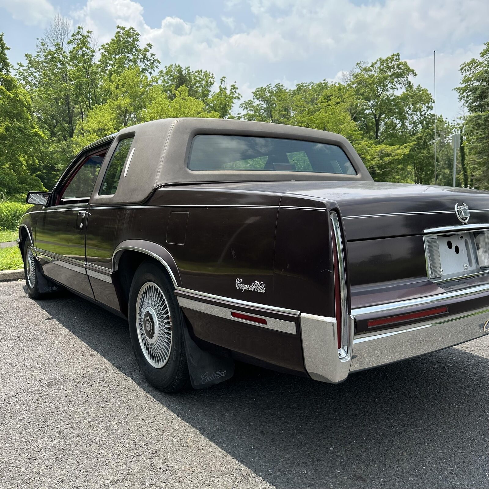 Cadillac-DeVille-Coupe-1993-Burgundy-Red-54911-5