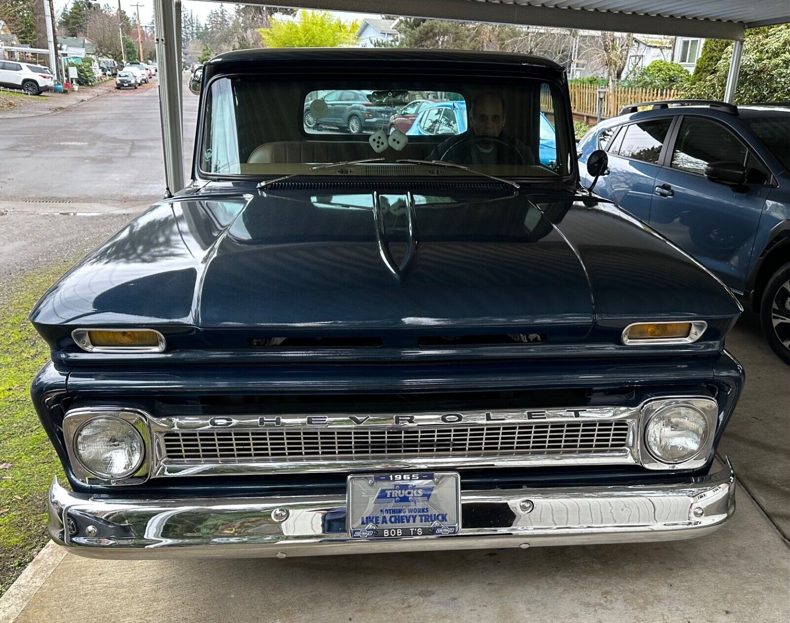 Chevrolet-C-10-Pickup-1965-Blue-Tan-17881600-2