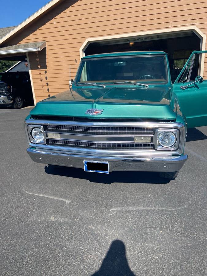 Chevrolet-C10-1969-green-1986-1