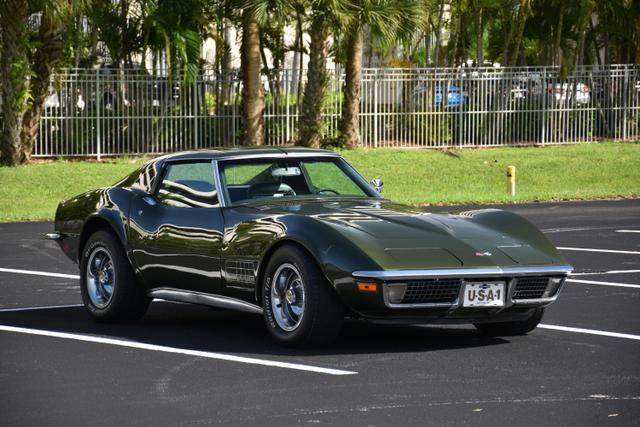 Chevrolet-Corvette-1970-Green-Green-89415-5