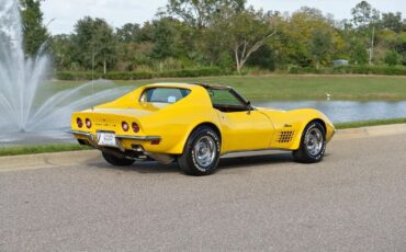 Chevrolet-Corvette-1972-Yellow-Tan-9825-5