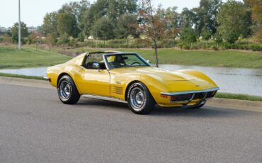 Chevrolet-Corvette-1972-Yellow-Tan-9825-8