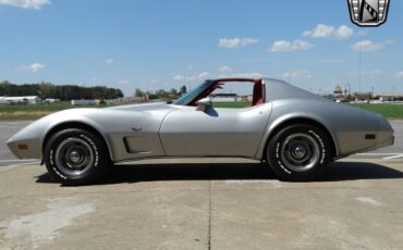 Chevrolet-Corvette-1977-Silver-Red-62385-4