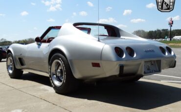 Chevrolet-Corvette-1977-Silver-Red-62385-5