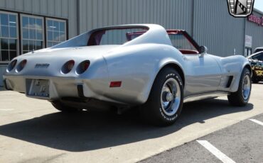 Chevrolet-Corvette-1977-Silver-Red-62385-7