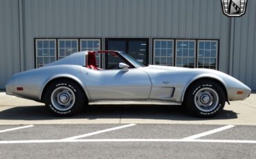 Chevrolet-Corvette-1977-Silver-Red-62385-8