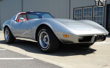 Chevrolet-Corvette-1977-Silver-Red-62385-9