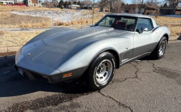 Chevrolet-Corvette-1978-Silver-Red-123292-18