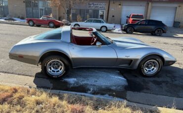 Chevrolet-Corvette-1978-Silver-Red-123292-2