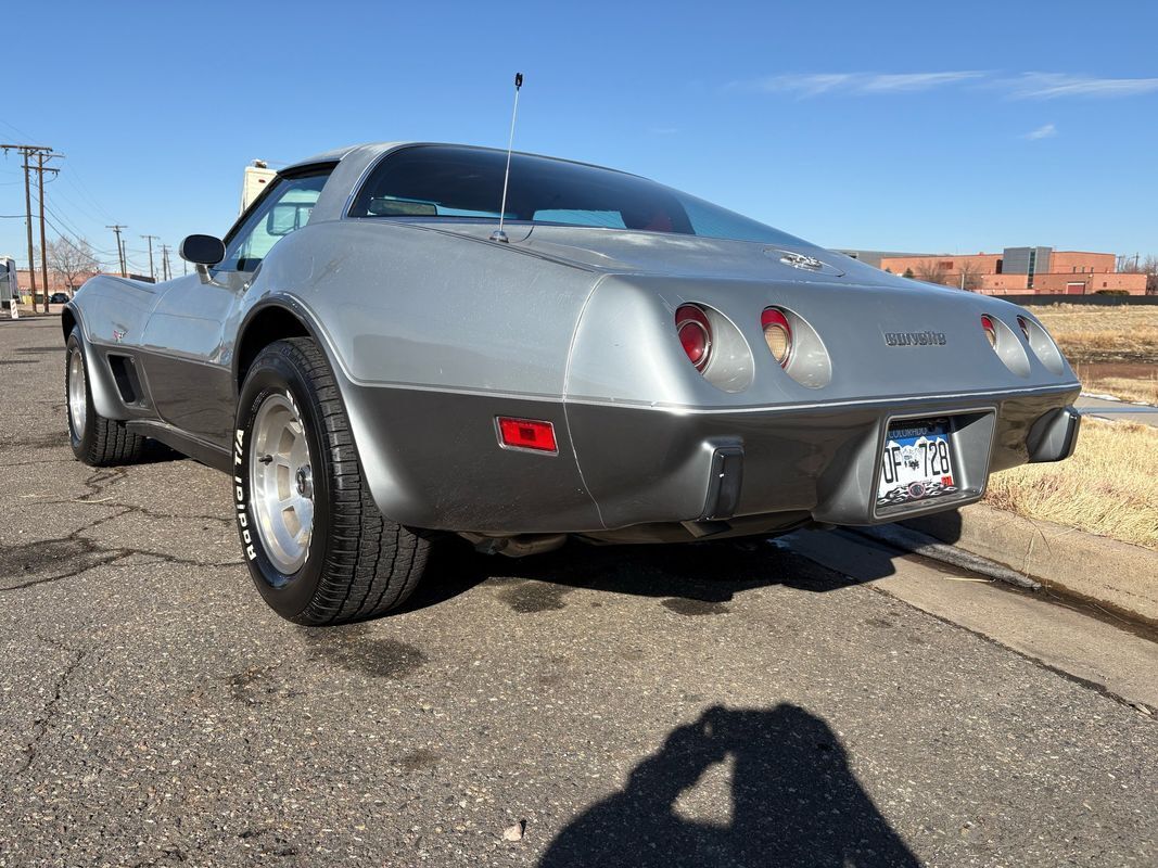 Chevrolet-Corvette-1978-Silver-Red-123292-3