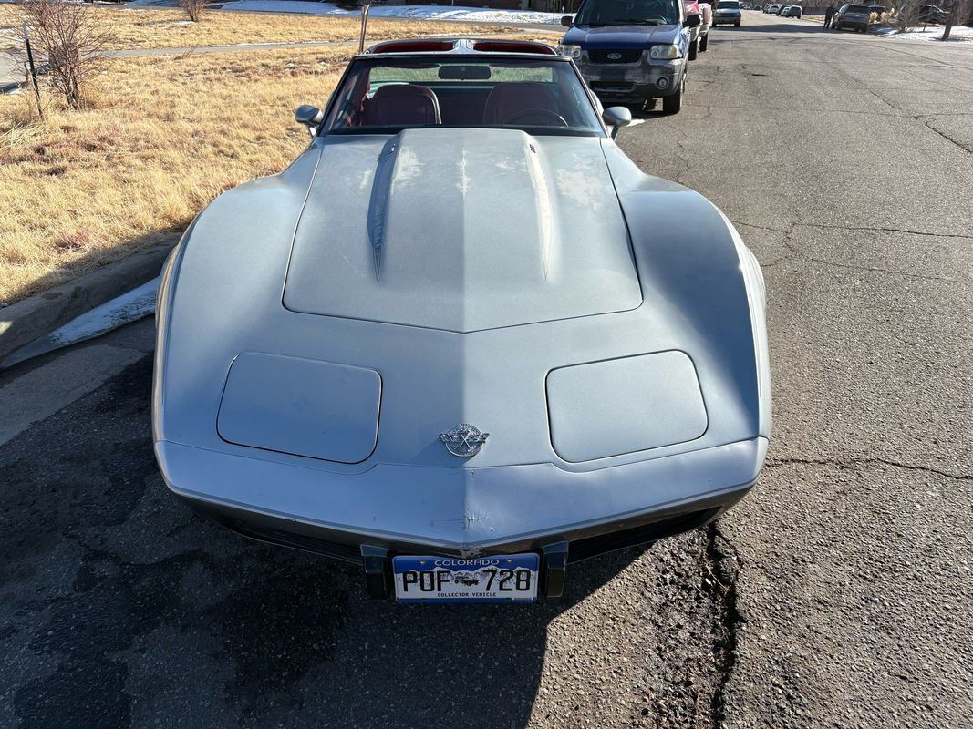 Chevrolet-Corvette-1978-Silver-Red-123292-30