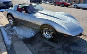 Chevrolet-Corvette-1978-Silver-Red-123292-31