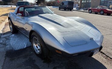 Chevrolet-Corvette-1978-Silver-Red-123292-32