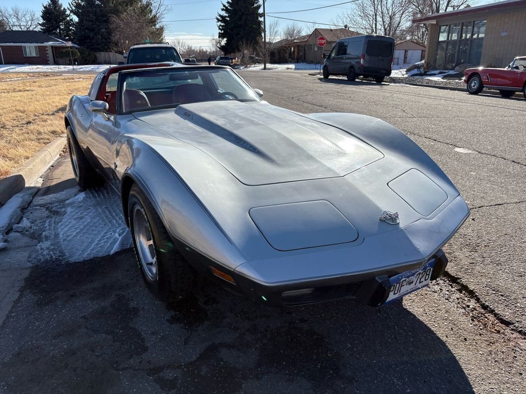 Chevrolet-Corvette-1978-Silver-Red-123292-34