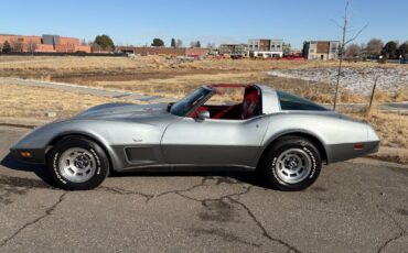 Chevrolet-Corvette-1978-Silver-Red-123292-9