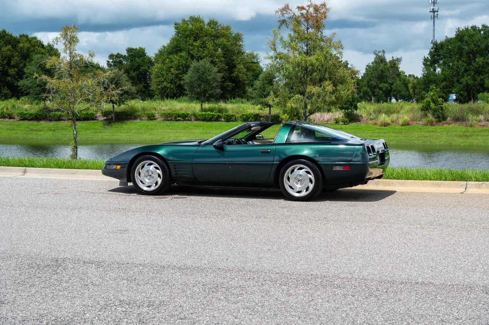 Chevrolet-Corvette-1993-Green-Tan-66719-21