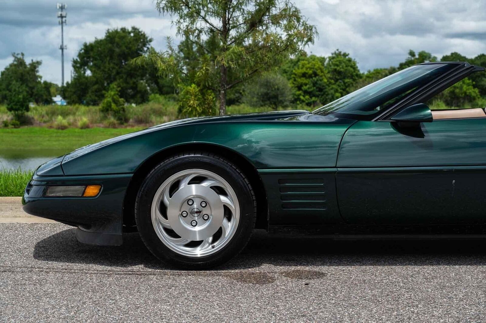 Chevrolet-Corvette-1993-Green-Tan-66719-26