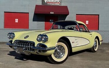 Chevrolet-Corvette-Cabriolet-1959-Yellow-Black-99999-1