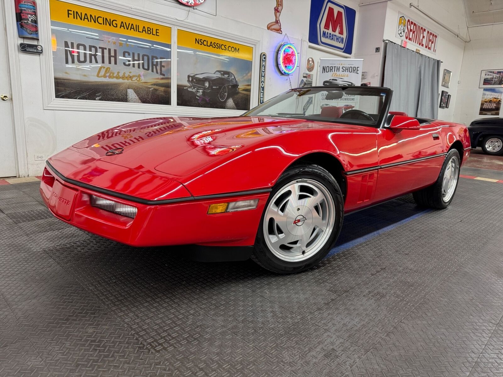 Chevrolet-Corvette-Cabriolet-1988-Red-Red-24140-9