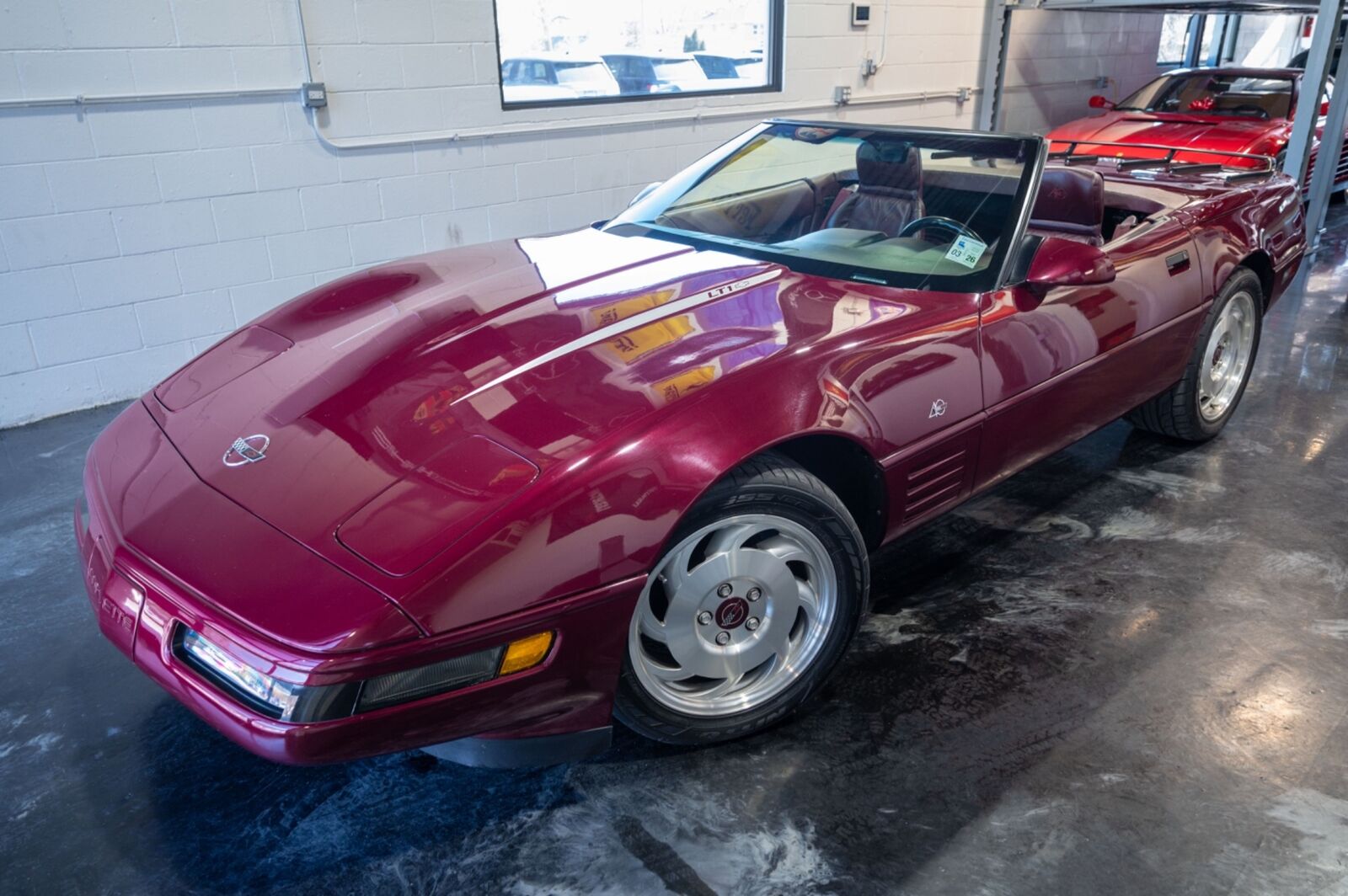 Chevrolet-Corvette-Cabriolet-1993-Red-Burgundy-63260-1