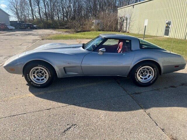 Chevrolet-Corvette-Coupe-1979-Silver-Red-45915-8