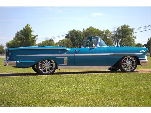 Chevrolet-Impala-Cabriolet-1958-Blue-Blue-75737-13