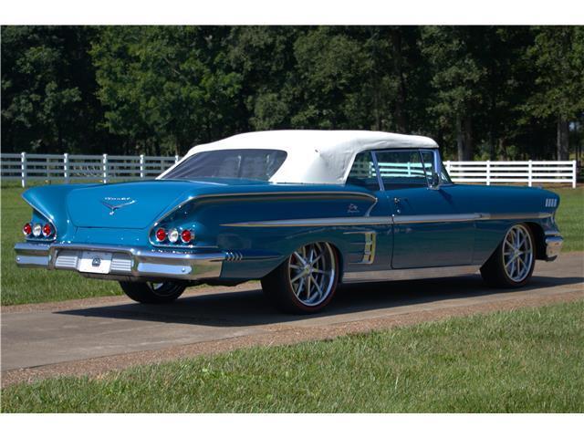 Chevrolet-Impala-Cabriolet-1958-Blue-Blue-75737-2