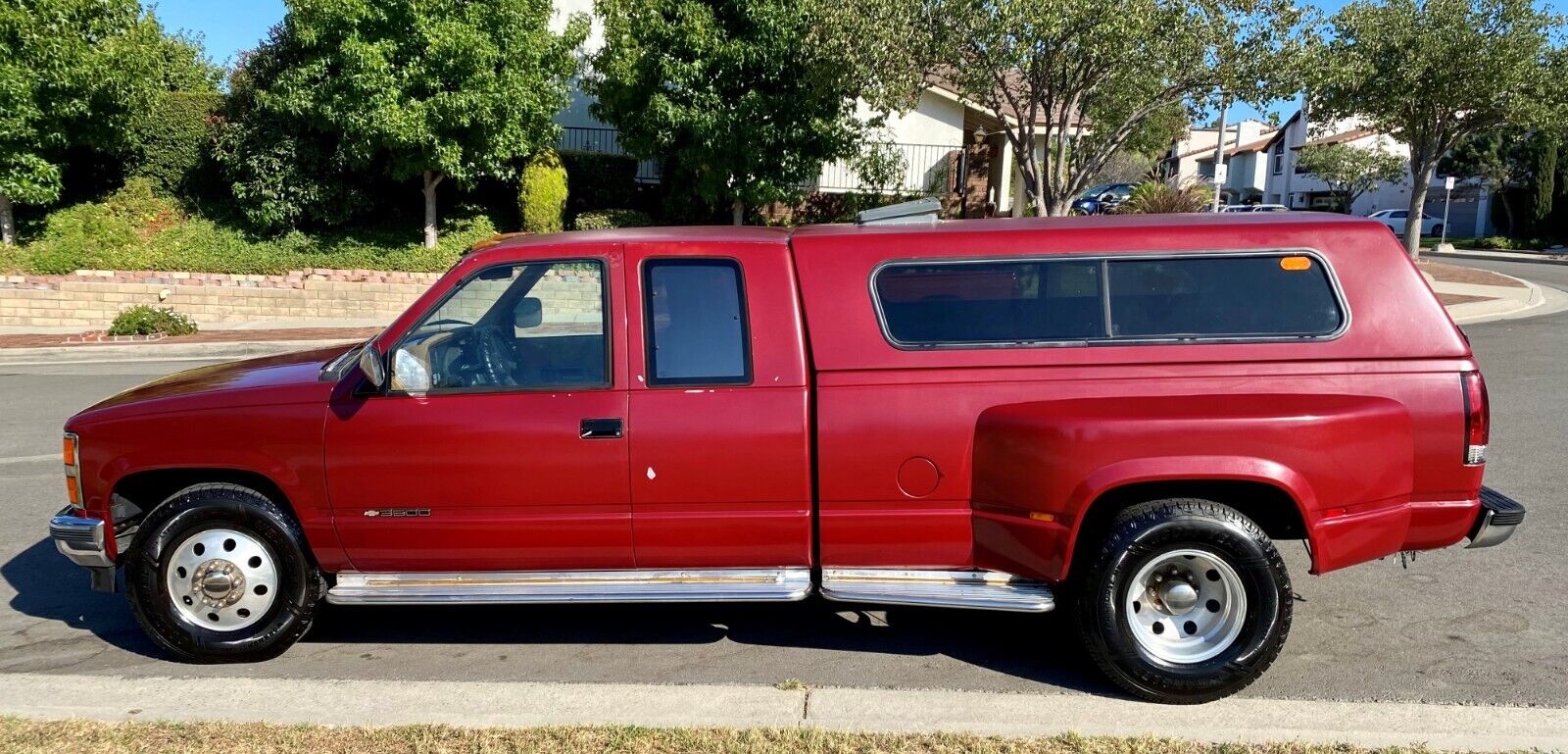 Chevrolet-Silverado-3500-1990-Crimson-red-Tan-96818-12