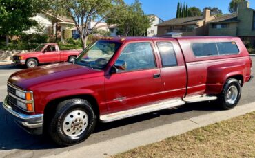 Chevrolet-Silverado-3500-1990-Crimson-red-Tan-96818-14