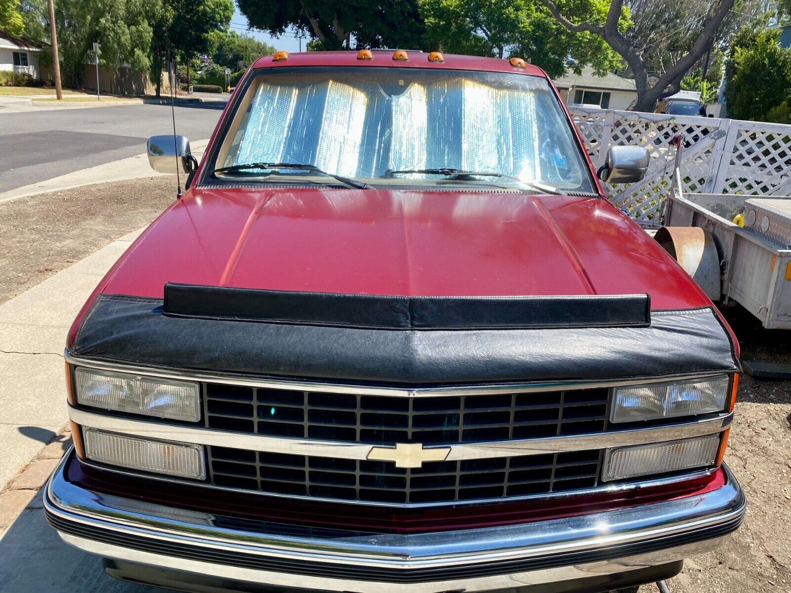 Chevrolet-Silverado-3500-1990-Crimson-red-Tan-96818-15