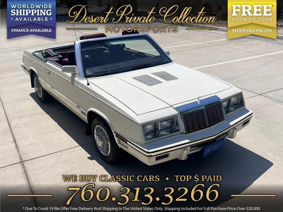 Chrysler-Le-Baron-Le-73k-Miles-Cabriolet-1985-White-Tan-117732-1