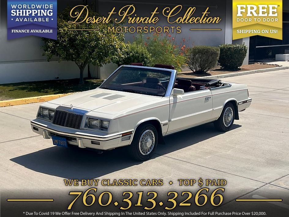 Chrysler Le Baron Le 73k Miles Cabriolet 1985 à vendre