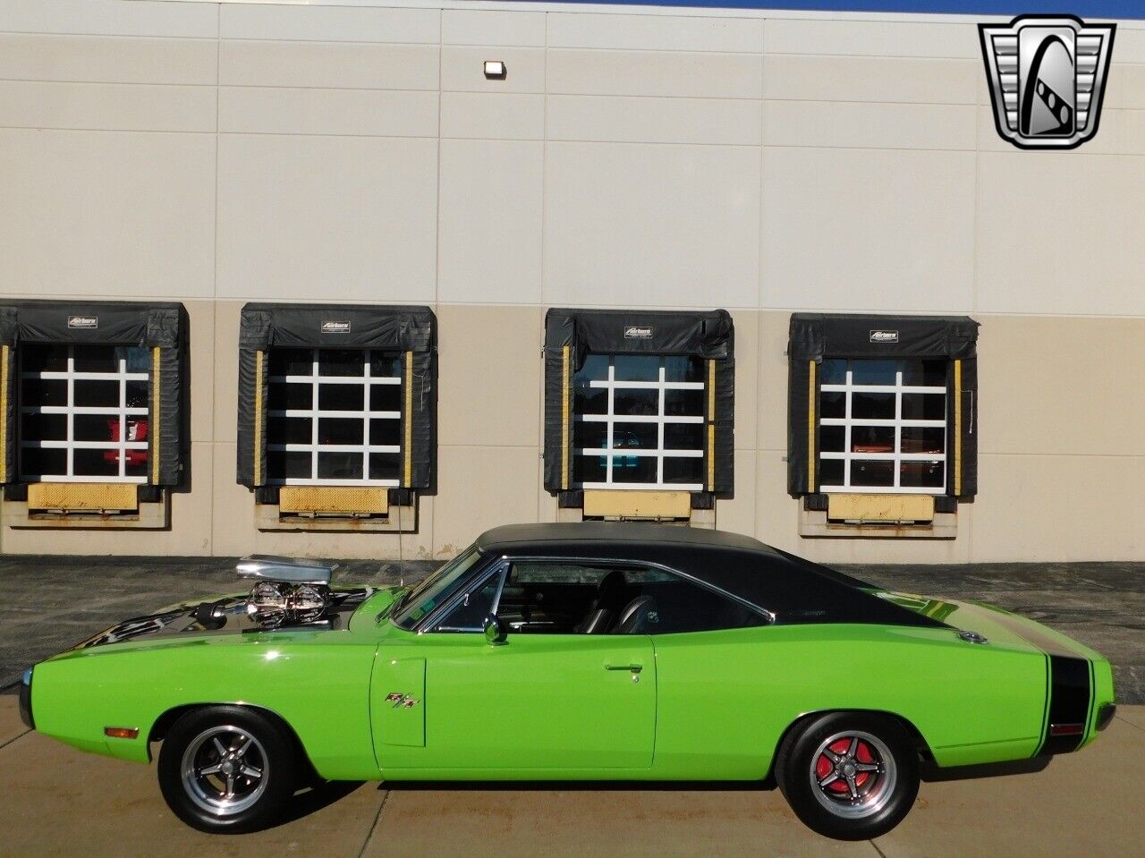 Dodge-Charger-Coupe-1970-Green-Black-121977-2