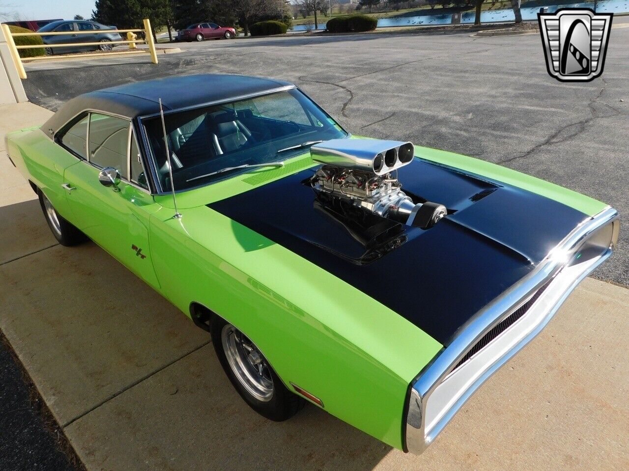 Dodge-Charger-Coupe-1970-Green-Black-121977-4