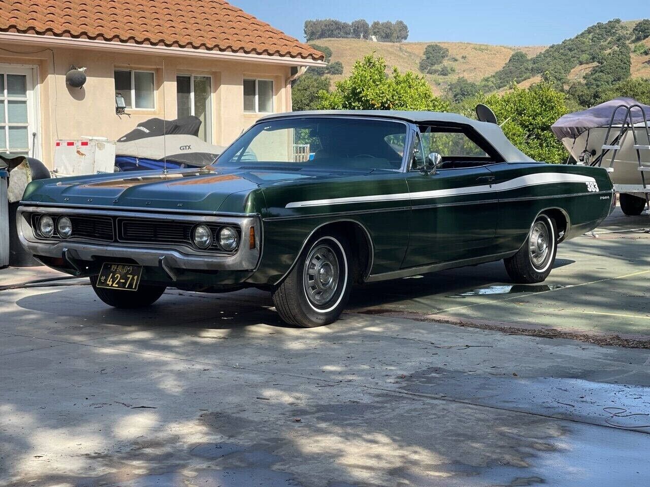 Dodge-Polara-Cabriolet-1970-Green-Green-136794-2