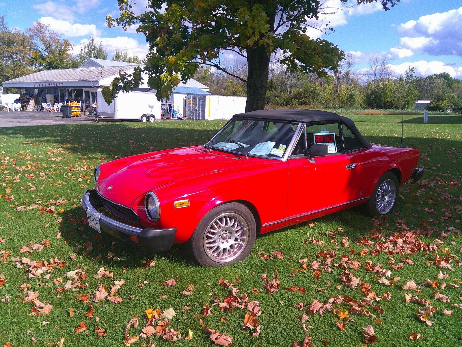 Fiat-124-Spider-Cabriolet-1981-Red-Black-90767-1