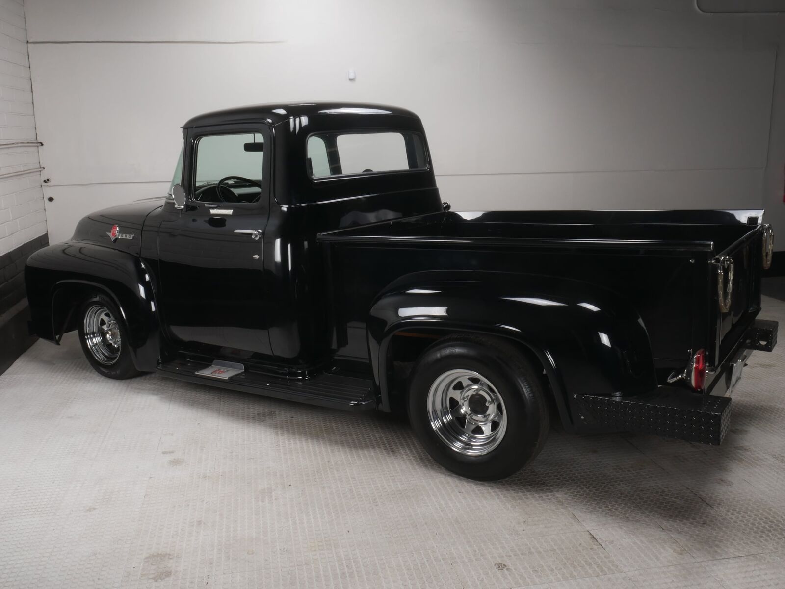 Ford-F-100-Pickup-1956-Black-Black-114201-8