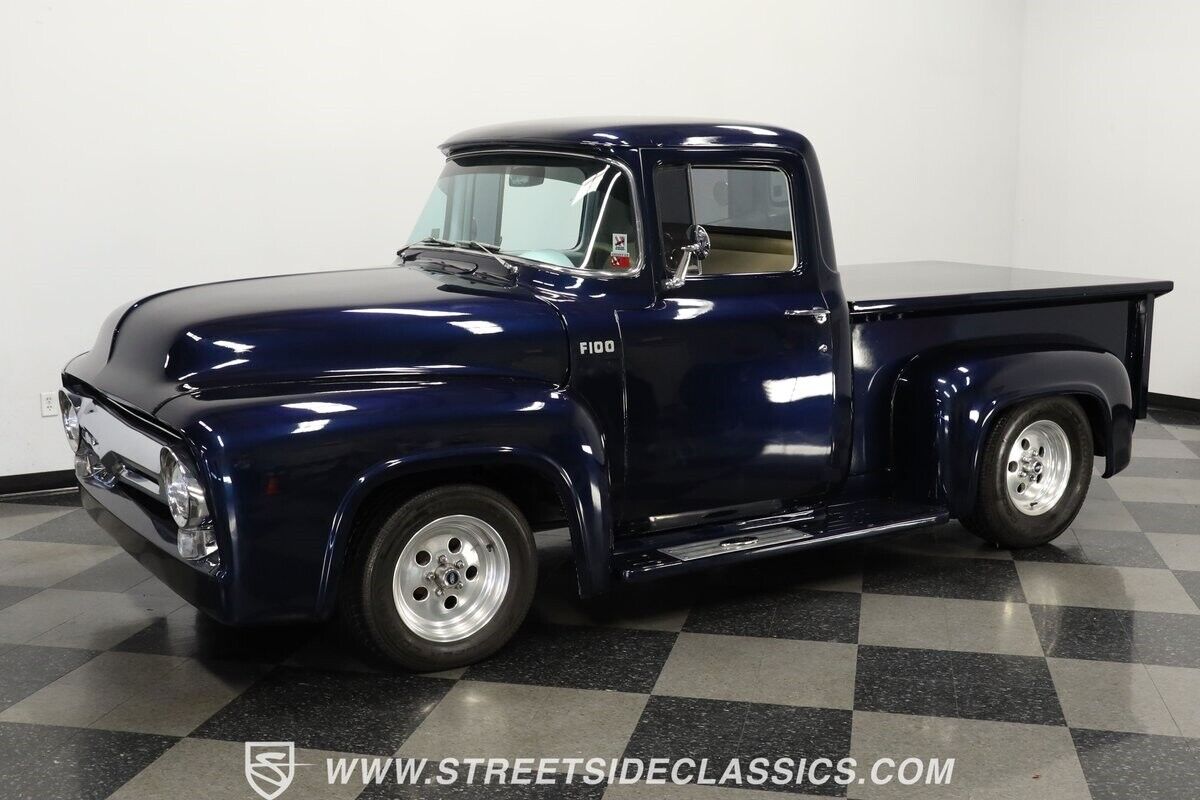 Ford-F-100-Pickup-1956-Blue-Beige-0-5