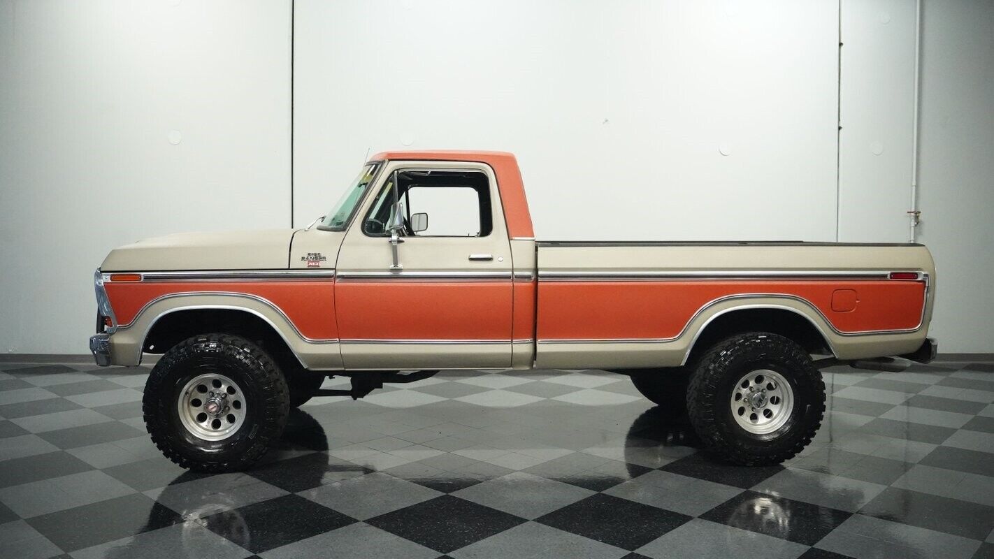 Ford-F-150-Pickup-1978-Orange-Black-45462-2