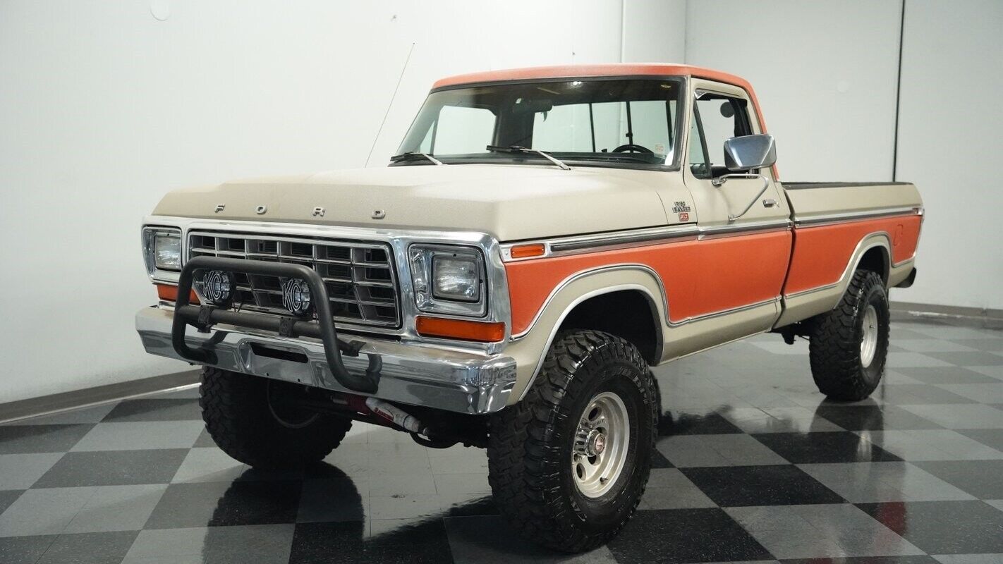 Ford-F-150-Pickup-1978-Orange-Black-45462-5