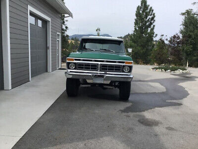 Ford-F-250-Pickup-1977-Green-Tan-199237-4