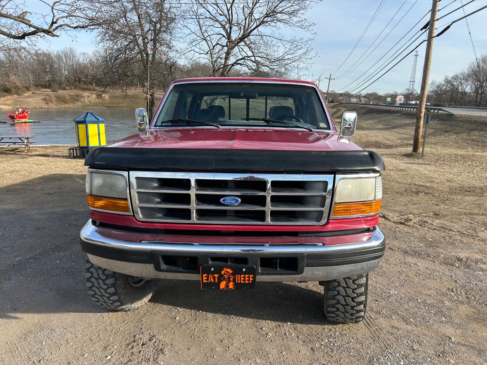 Ford-F-350-Pickup-1994-Red-Gray-247839-1