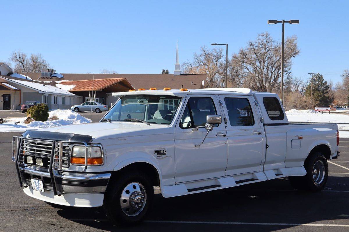 Ford-F-350-xlt-diesel-1994-white-198894-9