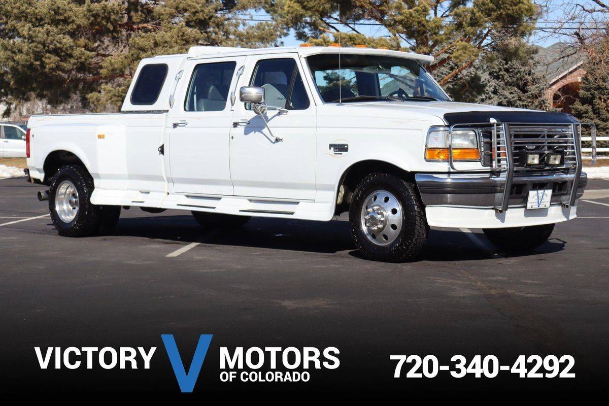 Ford-F-350-xlt-diesel-1994-white-198894