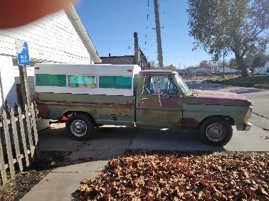 Ford-F250-1971-green-104607-1